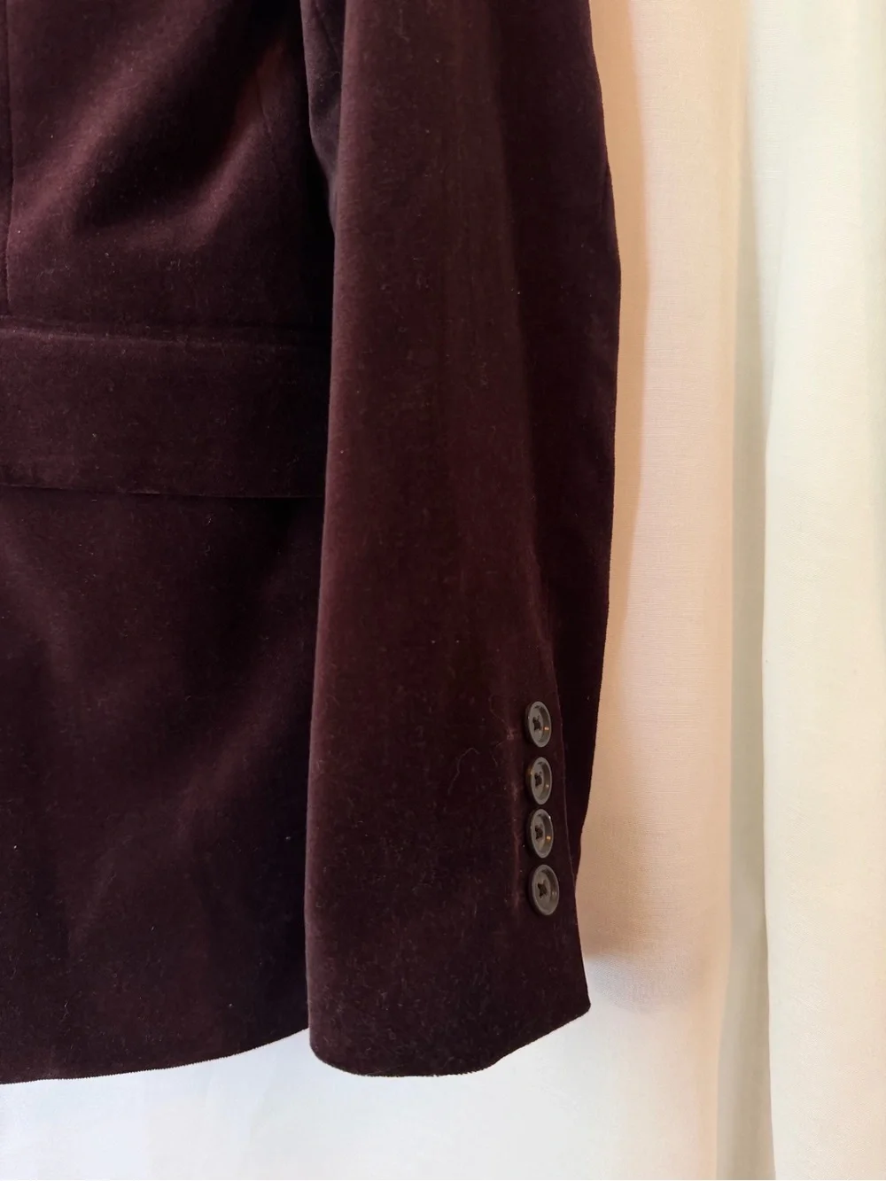 Perry Ellis Men's Velvet Blazer in Deep Wine